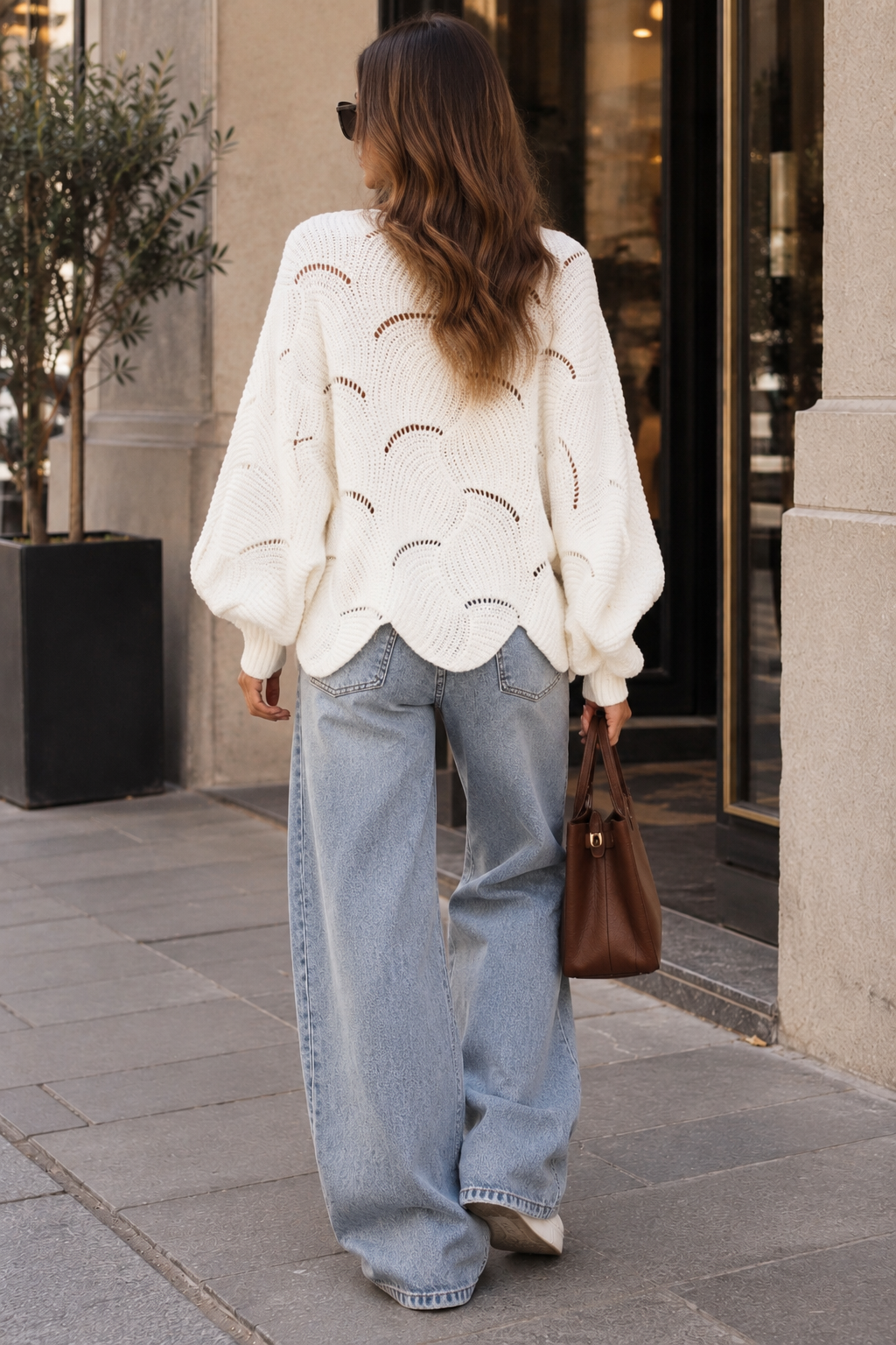 Avery Wave Knit Pullover