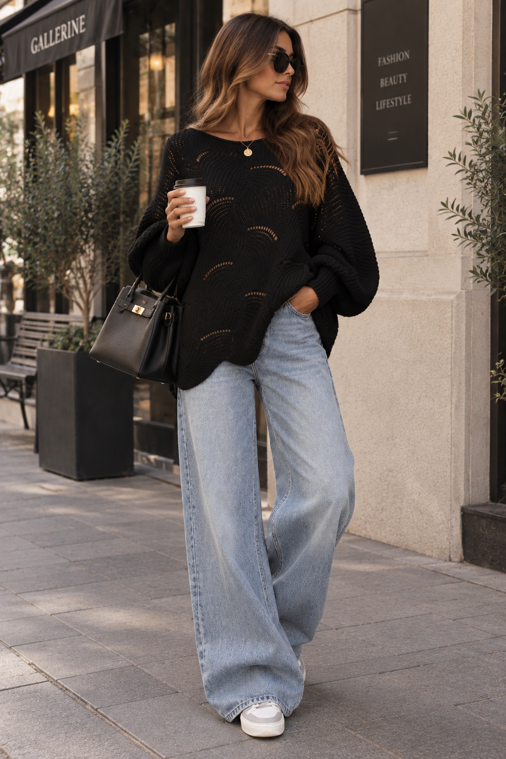 Avery Wave Knit Pullover