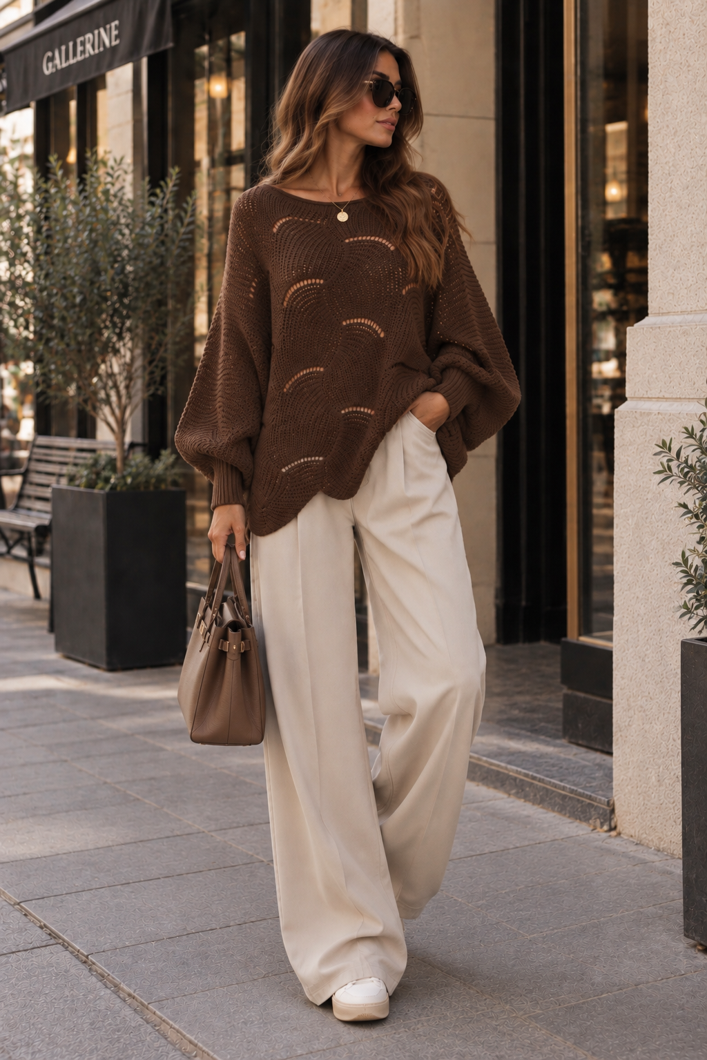 Avery Wave Knit Pullover
