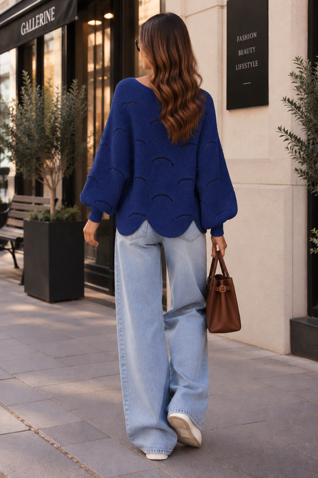 Avery Wave Knit Pullover