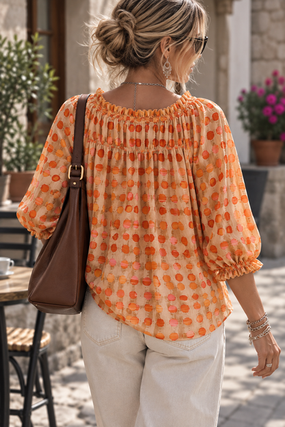 Sienna Polka-Dot Blouse