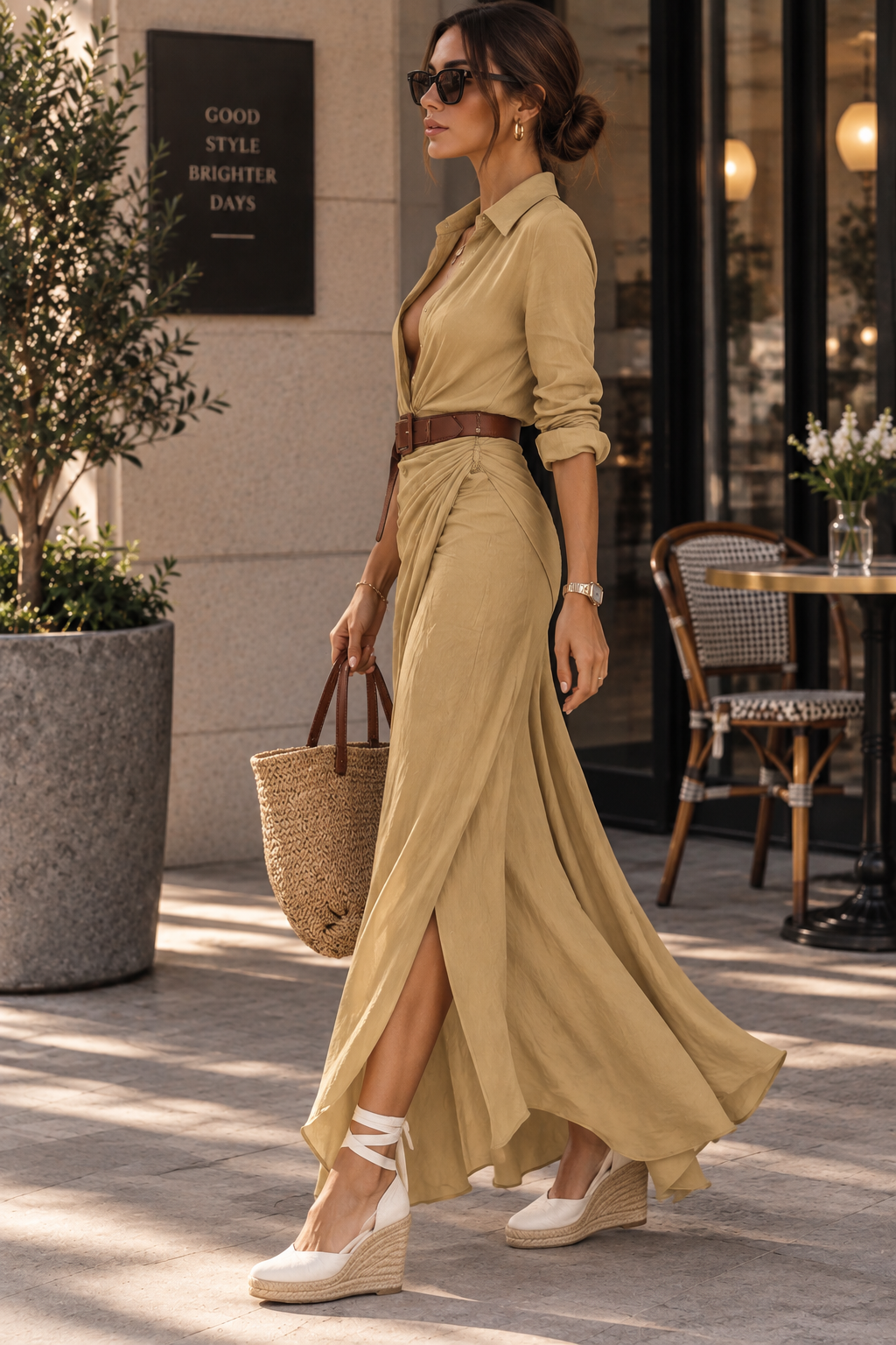Amara Asymmetric Pleated Dress