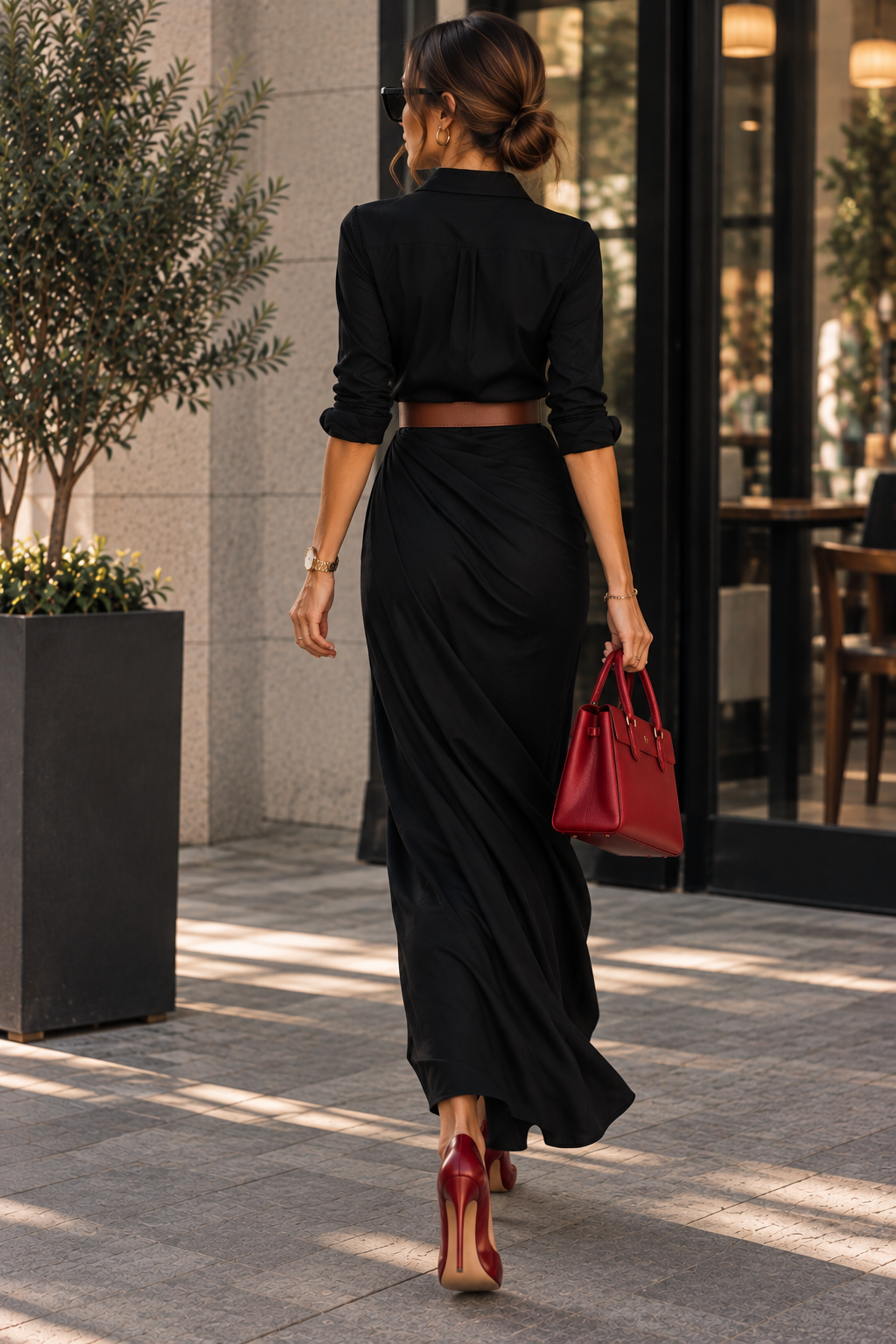 Amara Asymmetric Pleated Dress